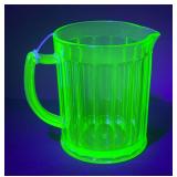 Uranium Glass Pitcher