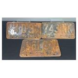 1949 & 1953 Ohio License Plates
