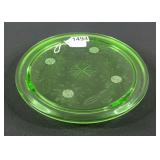 Uranium Glass Serving Plate