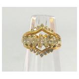 14k Gold Cocktail Ring Size 6