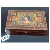 Antique Jewelry Box With War Ration Books & Misc.