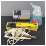 Electric Knife, Knife Sharpener, & Misc