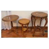 (3) Wooden Accent Tables