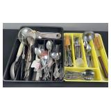 Assortment of Flatware & Serving Spoons