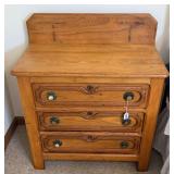 (3) Drawer Antique Wooden Wash Stand