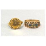 Pair of 10kt Gold Rings