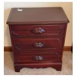 (3) Drawer Cherry Wood Night Stand