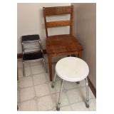Wooden Chair & Stools