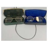 "925 Italy" Necklace & (2) 1/10 12k GF Glasses