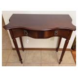 (2) Drawer Dark Wood Accent Table