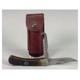 Remington Pocket Knife with Sheath & Sharpening Rod