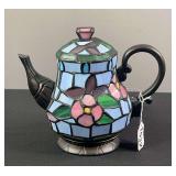 Cheyenne Stained Glass Tea Pot Light