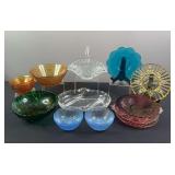 Assortment of Glass Candy Dishes & Bowls