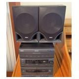 RCA 3 Disc Simultaneous Play & Load System & Speakers