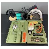 Electric Handsaw, Drill, Sander, & Polisher