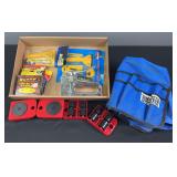Staple Gun, Staples, Bucket Tool Cover, & Shop Rollers