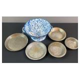Enamelware Strainer & Baking Tins