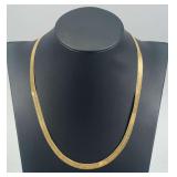 14kt Italy Herringbone Gold Necklace