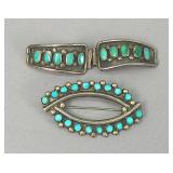 Turquoise Brooch & Watch Band