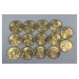 (14) Sacagawea Dollars