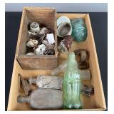 Coca-Cola Glass Bottle, Insulators, & Assorted Items