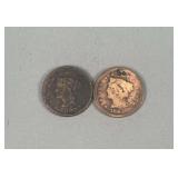 1845 & 1847 Large Cents
