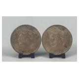 Pair of 1925 Silver Peace Dollars