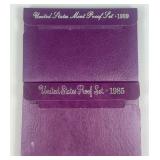 1985 & 1989 United States Mint Proof Sets