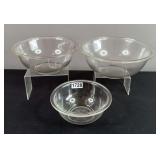 Pyrex Clear Glass Mixing Bowls