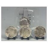 (4) 1964 Kennedy Half Dollars