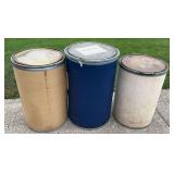 (3) Paper Barrels