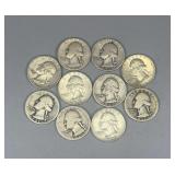 (10) Silver Quarters