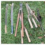 Corn Knives, Pickaxe Heads, & Lawn Tools