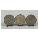 (3) Silver Peace Dollars