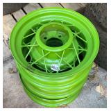 3- 16” x 4.5” Wire Spoke Wheels and Tires
