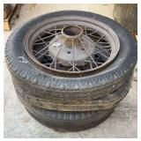 4- 19” Wire Spoke Wheels and Tires