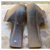 Pair of Vintage Automobile Splash Apron Style Inner Fender Wells