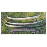 (4) Vintage Steel Bumpers