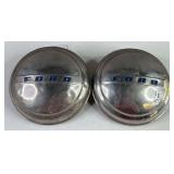 Pair of Vintage Ford Hubcaps