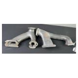(2) Cast Iron Exhaust Manifolds