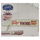 Ohio 1964 Watercraft Sign, & Assorted Vintage Racing Signs