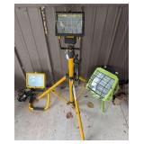 Trio of Corded Work Lights