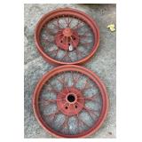 2- 21” Wire Spoke Wheels and Tires