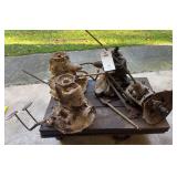 (4) Vintage Transmissions & Industrial Cart