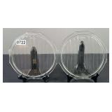 (2) Ford Model T Headlamp Glass Lens