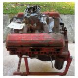 Chevrolet Small Block V8 Engine with Edelbrock Aluminum Intake & 4 Barrel Carburetor