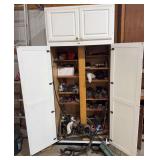 Cabinet Full of Engine Parts & Misc. Automotive Parts
