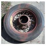 18” Wire Spoke Wheel and Tire