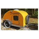 Vintage Ford Teardrop Camper Trailer