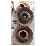 2-16” x 4.5” and 1-16” x 4” Wire Spoke Wheels